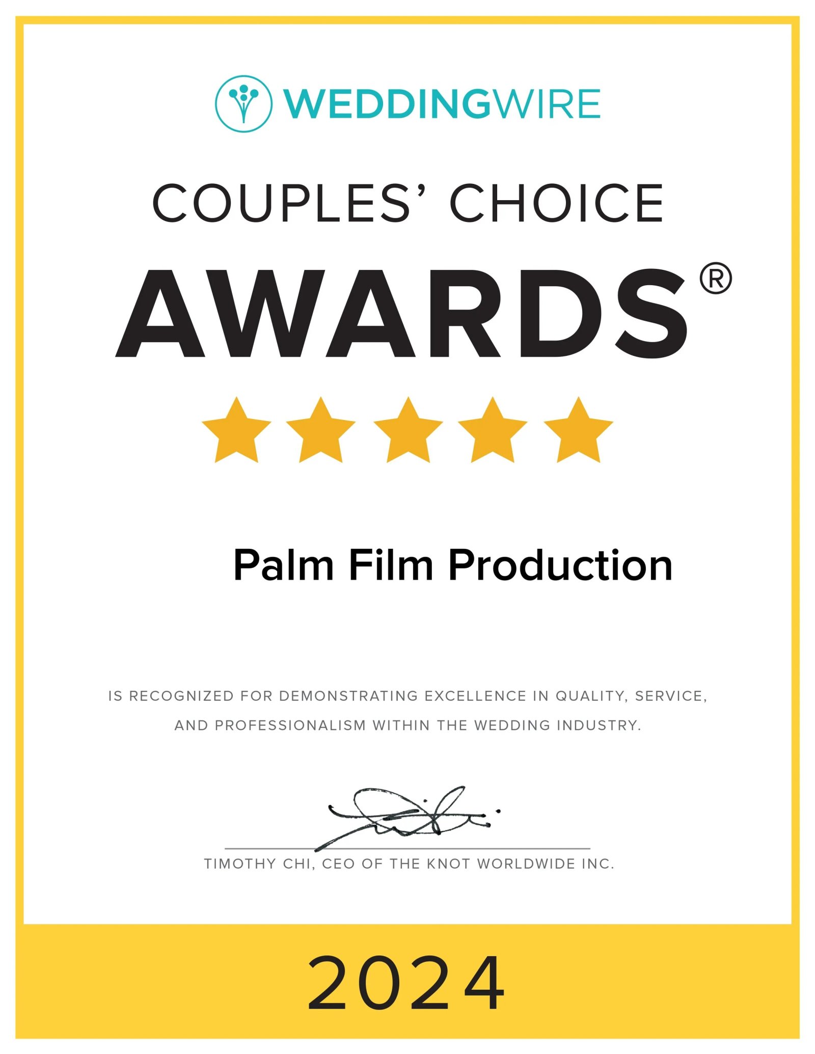 WeddingWire Couples' Choice Awards 2024